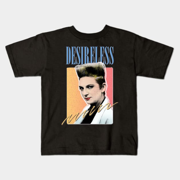 Desireless ---- 80s Aesthetic Kids T-Shirt by DankFutura